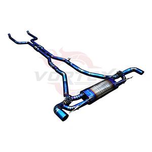 Système d'échappement Catback Vortex Blue Titanium avec valves pour BMW X7 G07 M50i M60i 4.4T avec double sorties de pot d'échappement effet flamme - Product Image 2