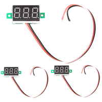Modul Tampilan LED Mini 0,36 Inci DC0-100V Voltmeter Digital Catu Daya AC/DC untuk Mobil Sepeda Motor