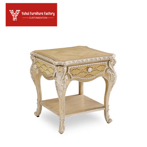 Divano in Legno Massello Stile Versailles, Colore Chiaro, Set Divano a Quattro Posti <span class=keywords><strong>per</strong></span> <span class=keywords><strong>Soggiorno</strong></span>, Divano Reclinabile in Stile Europeo, Arredamento <span class=keywords><strong>per</strong></span> Villa - Product Image 3