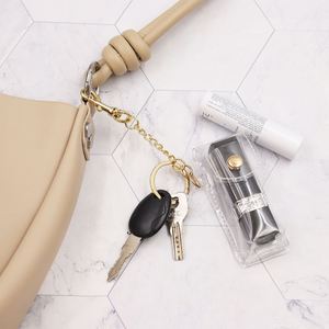Chapstick Pouch Keychain Transparent Pvc <b>Lipstick</b> Holder Lip Balm <b>Lipsticks</b> Keyrings Accessory Clear PVC Portable <b>Lipstick</b> Case - Product Image 1