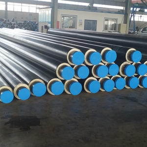 Sản xuất ngầm trực tiếp chôn BS en253 tiêu chuẩn dn300mm Pre cách nhiệt cách nhiệt ống thép carbon với HDPE - Product Image 3