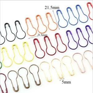 Épingles de sûreté en fer plaqué, forme poire et gourde, 22 mm, avec options de couleurs complètes, durables pour étiquettes en papier - Product Image 1