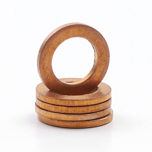 Solid <b>Copper</b> Flat Ring Gasket Metric M3 M4 M5 M6 M12 M14 M16 M18 M20 M24 M27 - M48 Plain <b>Washers</b> Fastener Hardware - Product Image 1