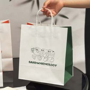 Bolsas de Papel Kraft para Empacar Pan y Donuts Mini Blancos, Impresas Personalizadas, de Grado Alimenticio - Product Image 4