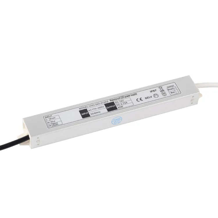 Yidun ngoài trời dẫn chiếu sáng cung cấp điện DC 12V/24V 200W Điện áp không đổi IP67 không thấm nước chuyển đổi duy nhất 200W IP67 LED