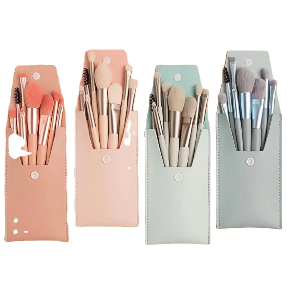 Mini 8 Make-up Pinsel Set tragbare Reise Kit weiches Haar Lidschatten Pinsel Puder Foundation Pinsel Beauty Tools Hersteller