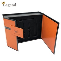 Boîte cadeau à double porte, boîte en papier rigide personnalisée avec fermeture magnétique, insert en EVA pour ensemble de cosmétiques et de soins de la peau, emballage de luxe