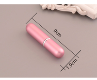 Flacon de parfum rechargeable en aluminium en forme de capsule avec logo personnalisé, vaporisateur portable pour emballage cosmétique