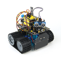 Kit de Robot Tanque Mini DIY V3.0 Mejorado con Bluetooth, Coche de Codificación STEM, Evitación de Obstáculos, Proyectos Programables, Kits de Robótica de Tanques para Arduino