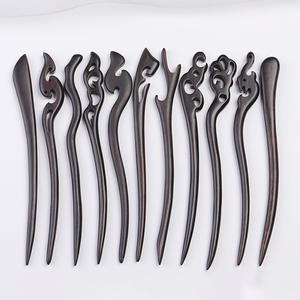 ปิ่นปักผมไม้มะเกลือคุณภาพสูงปิ่นปักผมไม้จันทน์สไตล์จีนคลาสสิกสำหรับผมมวยสีม่วงธรรมชาติเครื่องประดับผม - Product Image 2