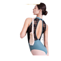 M07230 Combinaison d'entraînement de ballet de yoga Jumbo sans manches de haut niveau avec coutures en dentelle, vêtements de danse Air Yoga pour l'entraînement