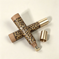 Tubes vides pour baume à lèvres, gloss et crème pour les yeux, motif léopard, haute qualité, personnalisables, 10ml, 15ml, 20ml