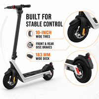 Trottinettes électriques intelligentes KX9 Plus 10 pouces avec moteur 500W, batterie interchangeable, siège, pour adultes