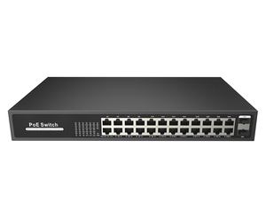 สวิตช์ PoE กิกะบิต 24 พอร์ต ขายดี พร้อมพอร์ต SFP 2 พอร์ต รองรับมาตรฐาน IEEE 802.3 Af/at - Product Image 2