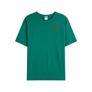 เสื้อยืดลำลองผู้ชายทรงหลวม ผ้าฝ้าย 100% คอกลม ไม่เป็นขุย เสื้อยืดเปล่าสำหรับสกรีนโลโก้บริษัท - Product Image 1