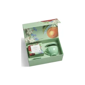 Custom Printed Empty Tea Set Gift Box Cardboard Tea Packaging Box For Tea