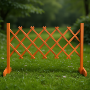 Enrejado de jardín de madera de abeto naranja de 47.2x23.6 pulgadas, valla resistente a la putrefacción para uso en exteriores - Product Image 2