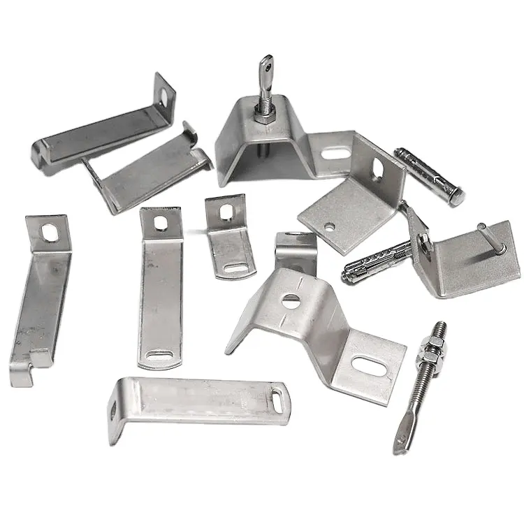 Stainless Steel 304/201 Granite Anchor Stone Clamp Marble Angle Brackets Support Bracket With Screw