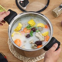 Vente en gros d'ustensiles de cuisine à usage domestique Marmite à induction Marmite en acier inoxydable 304 antiadhésive Marmite Micro autocuiseurs