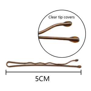 Lirong กิ๊บติดผมโลหะสีดำ200ชิ้น,กิ๊บติดผมสำหรับตกแต่งผม (สีน้ำตาล/กล่อง) - Product Image 4