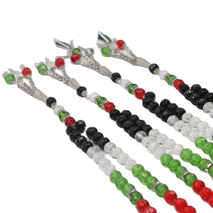 2025, новый Blnieece, оптовая продажа, Кристальный флаг, красный, зеленый, белый, черный цвета, 33, палестин, бусины - Product Image 3