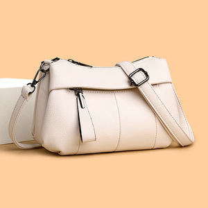 Borsa da donna in morbida pelle borsa a tracolla di alta qualità da donna nuova piccola borsa da donna di mezza età - Product Image 5