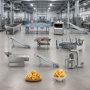 Ligne de production entièrement automatique de chips de <span class=keywords><strong>banane</strong></span> et de plantain, machine de fabrication de chips de <span class=keywords><strong>banane</strong></span>, capacité de production de 100 kg/200 kg/500 kg/h - Product Image 2