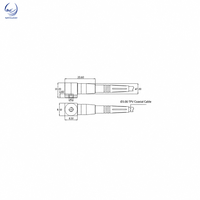 Accéléromètre étanche série SSR B IEPE, mini capteur de vibration piézoélectrique sous-marin 2-100mV/g +/-2500g, câble M3 IP68
