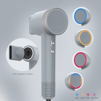 Sèche-cheveux professionnel à moteur AC ionique 1400W, séchage rapide puissant, faible bruit, 2 embouts concentrateurs, 1 embout diffuseur