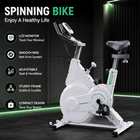 Vélo d'appartement Zhuobu Aesthetic 2026 en promotion – Noir et blanc, entraînement intérieur, silencieux, transmission par courroie, écran LCD, revêtement en polaire