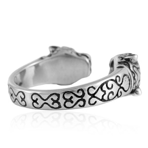 Bague Tigre Homme Style Européen et Américain en Acier Inoxydable, Bijou Punk à Motif Animal, Cadeau 280767 - Product Image 2