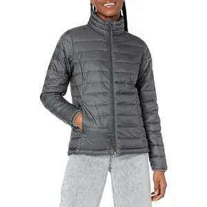 Leve Windproof manga longa resistente à água Puffer jaqueta feminina para mulheres