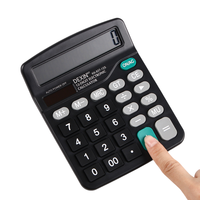 Calculatrice de papeterie de bureau adaptée aux étudiants et aux employés, avec recharge solaire, forme élégante, possibilité de personnaliser le logo