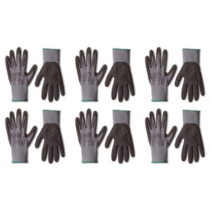 Custom Logo Gauge Industrial Safety Work <b>Gloves</b> Anti-Slip Nylon Foam Nitrile Coated Dots Safety Work <b>Gloves</b> - Product Image 3