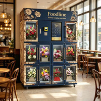 Distributeur automatique intelligent 24h/24 et 7j/7 de bouquets de roses fraîches réfrigérées - Maquina Expendedora De Ramos De Flores