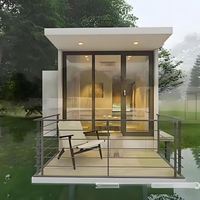 Maison conteneur préfabriquée en structure acier modulaire résidentielle