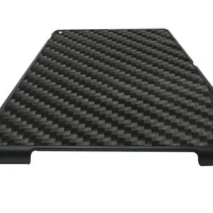 Étui de téléphone en matériau de carbone mat populaire avec housse de protection de téléphone portable rainurée pour <span class=keywords><strong>iPad</strong></span> pro10.5 pouces étui en fibre de carbone pc - Product Image 1
