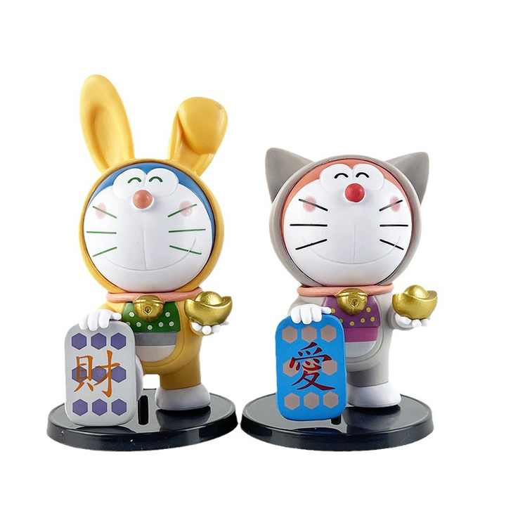 8PCS/SET Doraemon Collect Decoration Kawaii Japanese Anime PVC Figure