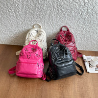 Mochila de PU de Alta Gama con Logotipo Personalizado, Bolso de Hombro Moderno de Gran Capacidad, Mochila Deportiva Informal y Acogedora para Exteriores