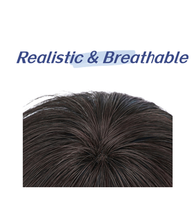 100% <span class=keywords><strong>cheveux</strong></span> humains <span class=keywords><strong>frange</strong></span> perruque <span class=keywords><strong>droite</strong></span> Texture haut postiche moyenne densité naturel noir <span class=keywords><strong>cheveux</strong></span> humains Topper pour les femmes - Product Image 6