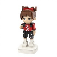 Figurine miniature personnalisée en briques, portrait personnalisé, figurine humaine, blocs de construction, modèle de collection, jouet de construction ABS 1:12