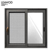 Ventanas de vidrio personalizadas Ventana horizontal de aluminio Corredera térmica Ventana corredera de aluminio Diseño moderno para el hogar