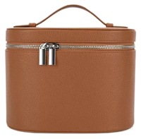 Sac à cosmétiques portable de grande capacité en PU Voyage haut de gamme pour trousse de toilette avec motif imprimé doux et durable