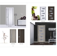 Pintu Interior Laminasi Tahan Air dengan Lapisan MDF/Kayu/PVC