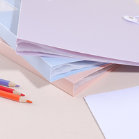 Carpeta de archivos transparente para documentos de libros de exhibición de tamaño A4, carpeta de cartera de 30 bolsillos con fundas de plástico impermeables