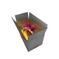 Boîte de livraison en carton thermique isolé sur mesure pour sushi pour emballage d'aliments surgelés à bas prix Vente directe d'usine
