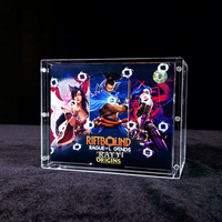 Boîte de rangement magnétique Riftbound Proving Grounds TCG Riftbound Booster Box en acrylique avec couvercle magnétique