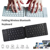 Mini clavier sans fil pliable, clavier pliable portable pour tablette, smartphone, clic silencieux, petit clavier pliable