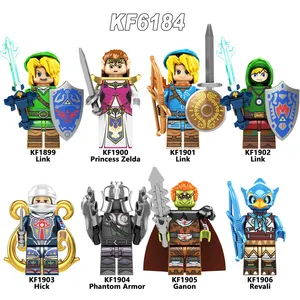 Loạt Trò Chơi Mô Hình Khối Xây Dựng Mini Huyền Thoại Zelda Link Revali Hick Princess Zeida Đồ Chơi Thu Thập Trẻ Em Bằng Nhựa KF6184