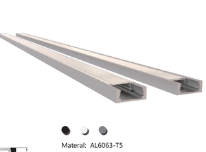 Thanh nhôm LED gắn nổi GL-1102, kích thước 16*6mm, có nắp che khuếch tán, kiểu dáng nhỏ gọn, dùng cho đèn LED dải. - Product Image 3